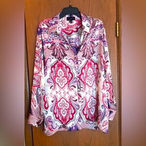 Investments Colorful Polyester Ladies Large Blouse